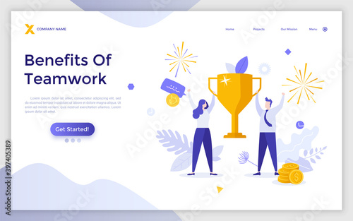Flat Landing Page Template