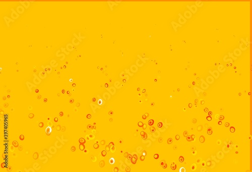 Light Yellow, Orange vector layout with circle shapes.