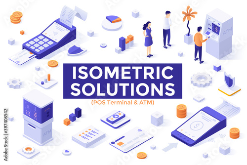 Isometric Landing Page Concept