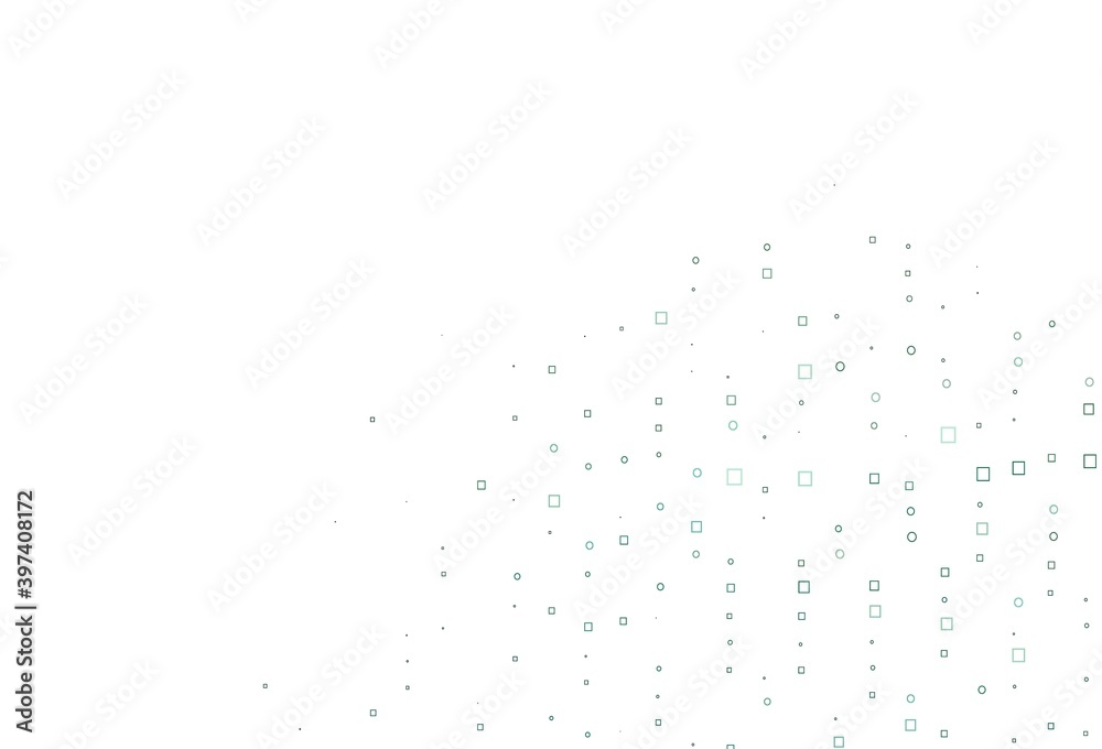 Light Green vector pattern with crystals, rectangles. Light Green vector pattern with crystals, rectangles.