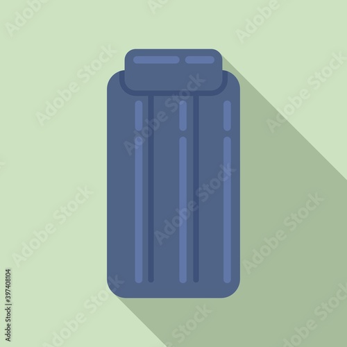 Orthopedic inflatable mattress icon. Flat illustration of orthopedic inflatable mattress vector icon for web design