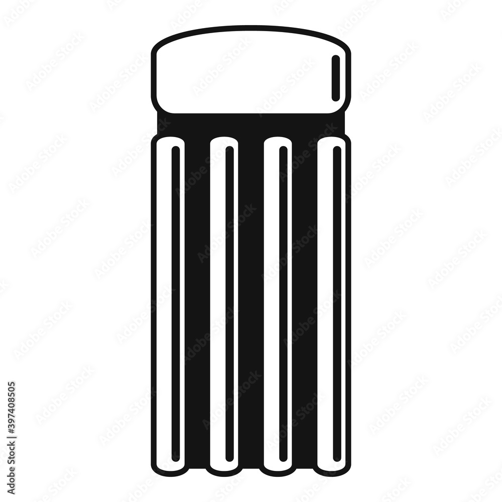 Camp inflatable mattress icon. Simple illustration of camp inflatable mattress vector icon for web design isolated on white background Camp inflatable mattress icon. Simple illustration of camp inflatable mattress vector icon for web design isolated on white background