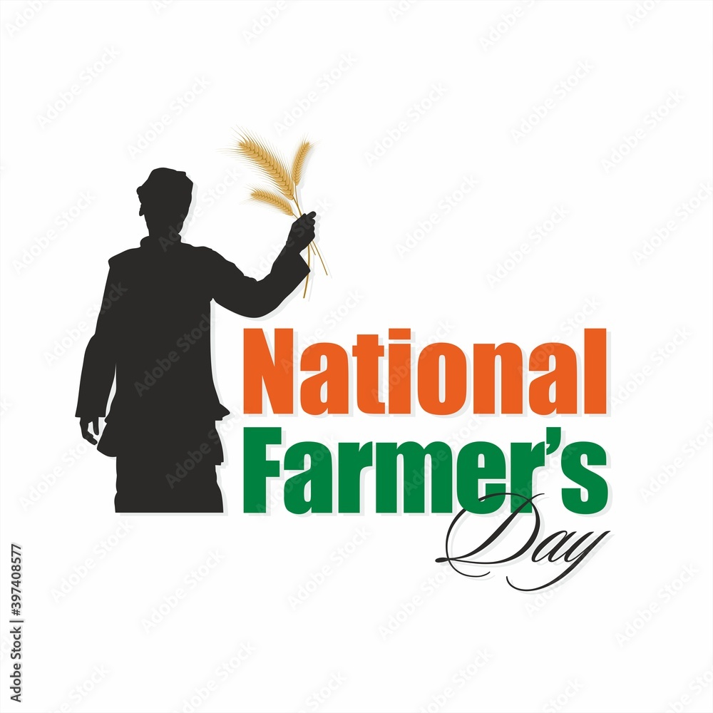 National Farmers Day Banner Design Illustration 1 Stock Illustration
