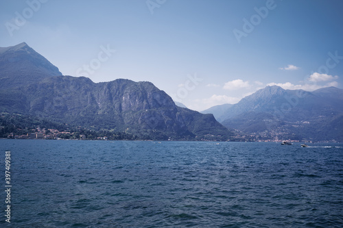 Travel by Italy. Como lake view in summer time.