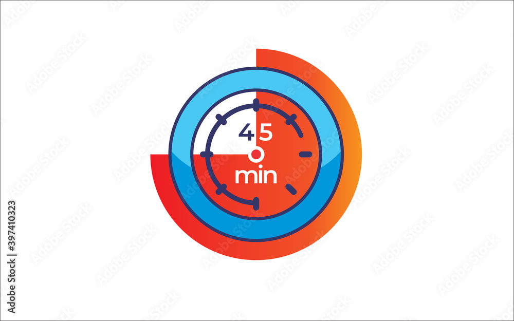 Illustration vector graphic of Service waiting time icon design template Illustration vector graphic of Service waiting time icon design template