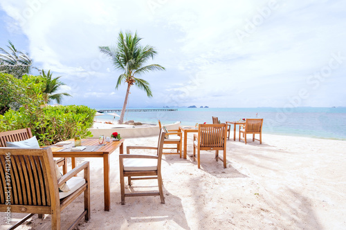 Fototapeta Naklejka Na Ścianę i Meble -  Sea beach cafe