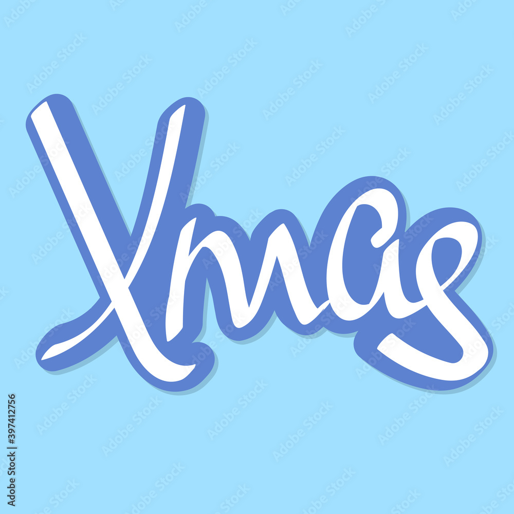 Xmas. Christmas calligraphy lettering design template, vector illustration Xmas. Christmas calligraphy lettering design template, vector illustration