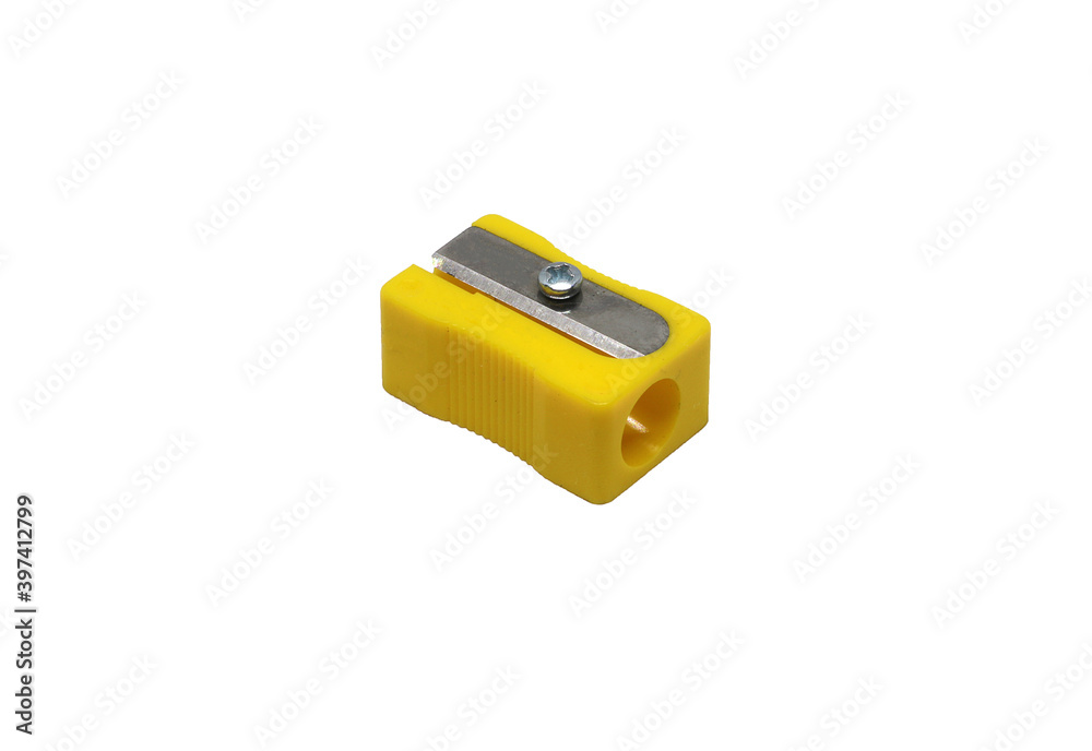 Pencil Sharpener Isolated on White Background. Pencil Sharpener Isolated on White Background.