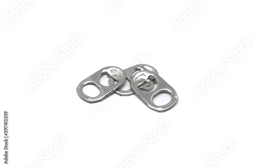 Metal can cap isolated on white background