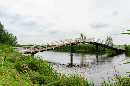 bridge over river Alblas in The Netherlands