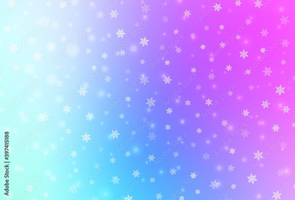 Light Pink, Blue vector background in Xmas style. Light Pink, Blue vector background in Xmas style.