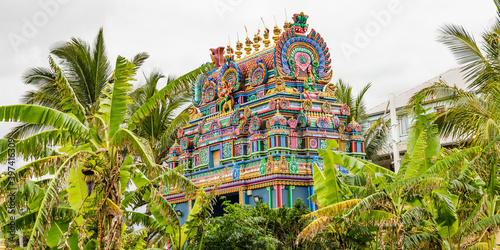 Billede på lærred Shri Maha Badra Karli temple in Saint-Pierre on Reunion Island