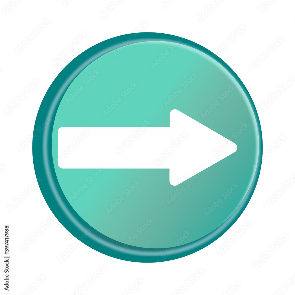 illustration of a 3d blue button with right arrow illustration of a 3d blue button with right arrow