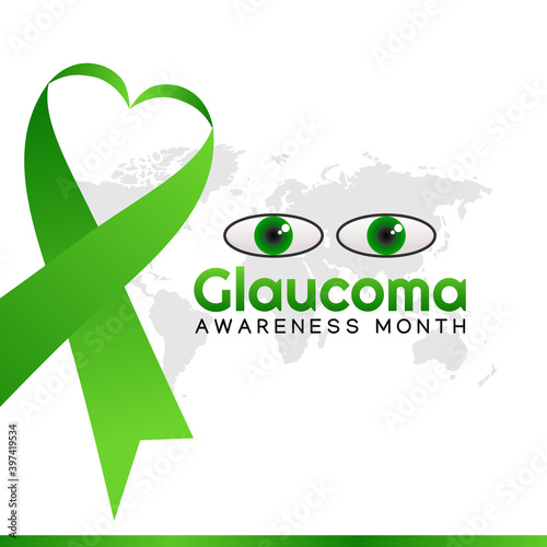 vector graphic of glaucoma awareness month good for glaucoma awareness month celebration. flat design. flyer design.flat illustration.