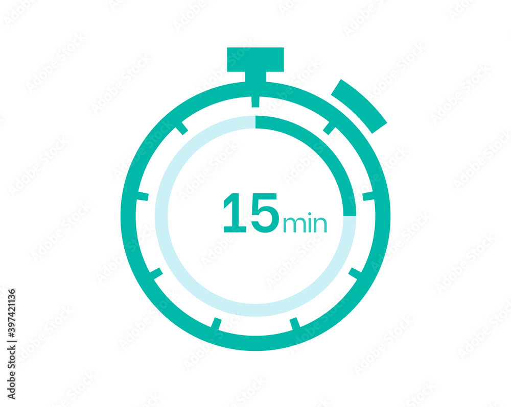 15 minutes timer icon, 15 min digital timer. Clock and watch, timer, countdown 15 minutes timer icon, 15 min digital timer. Clock and watch, timer, countdown