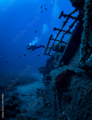 Nasello Shipwreck, Calagonone, Sardinia, Mediterranean Sea © Enrico