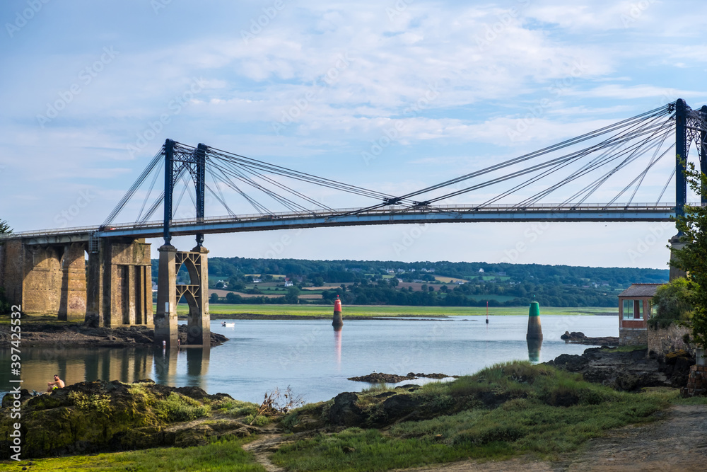 The Lezardrieux Bridge in Brittany, France The Lezardrieux Bridge in Brittany, France