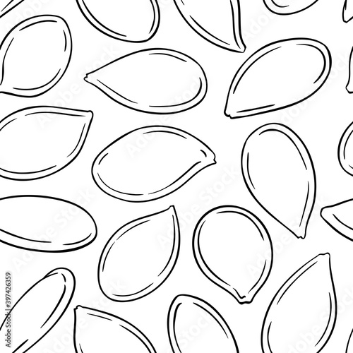 pumpkin seeds vector pattern