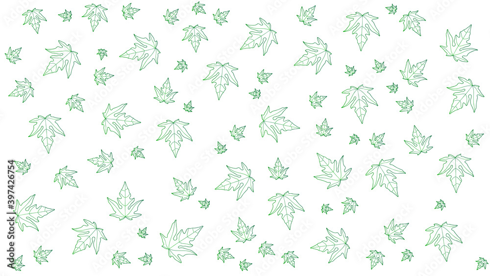 white background with green leaves white background with green leaves