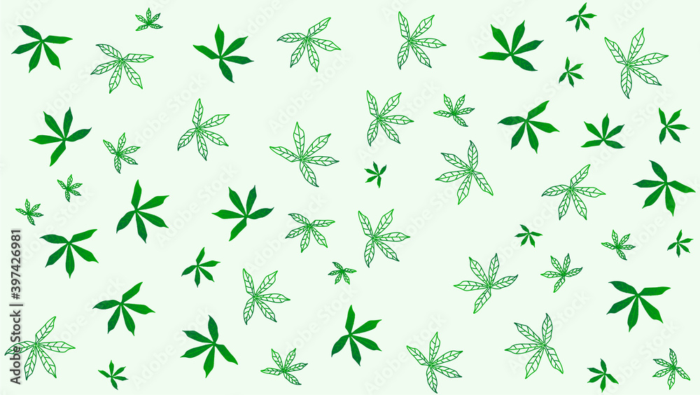 white background with green leaves white background with green leaves