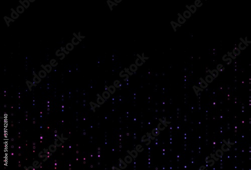 Dark Blue  Red vector background with rectangles.