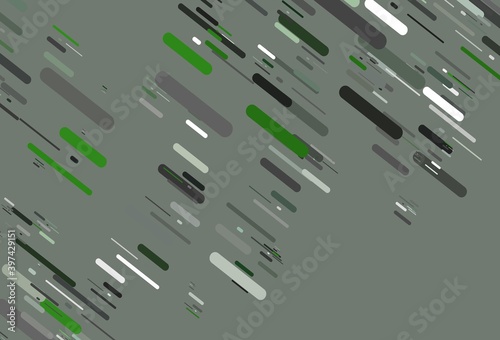 Light Green vector backdrop with long lines. photo