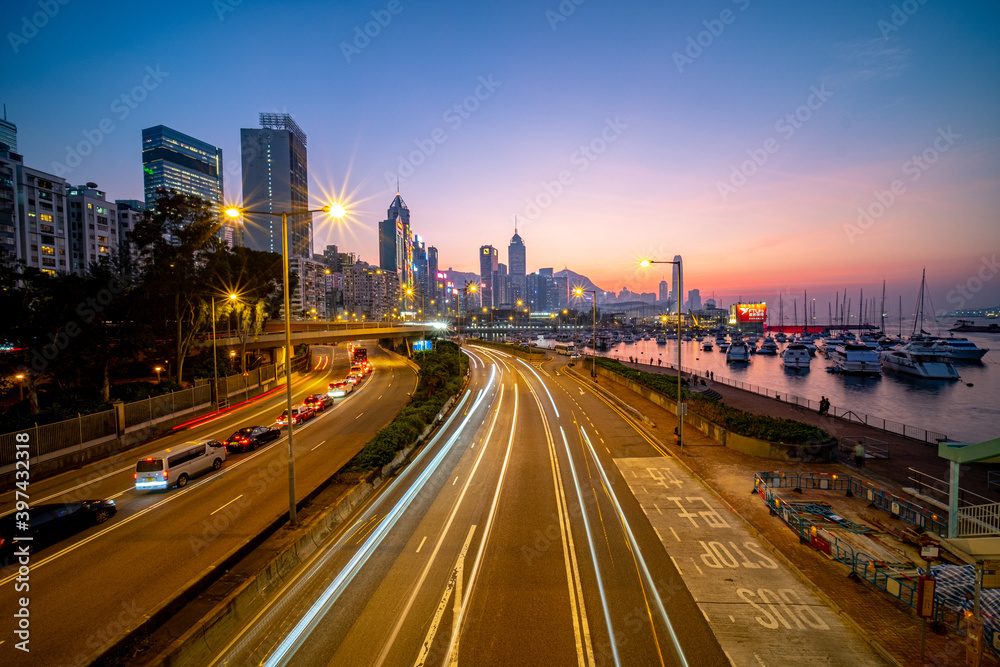 traffic at night