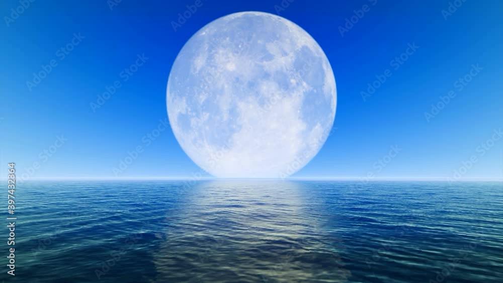 Big Moon on Blue Sky Big Moon on Blue Sky