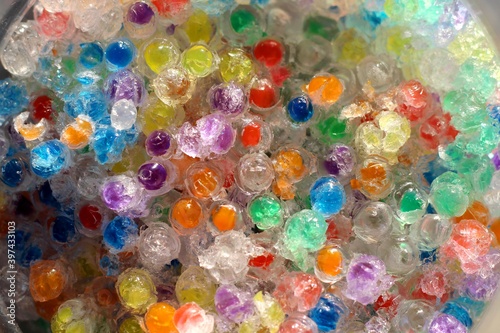 Wallpaper Mural Multicolored shirikas in ice. Torontodigital.ca