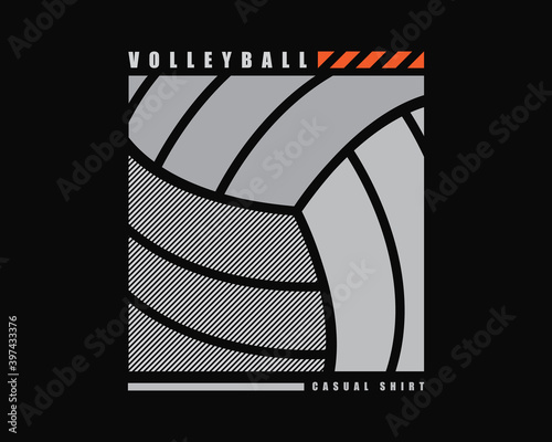 Volleyball vector illustration, perfect for t-shirts, clothing, hoodies and printing product designs