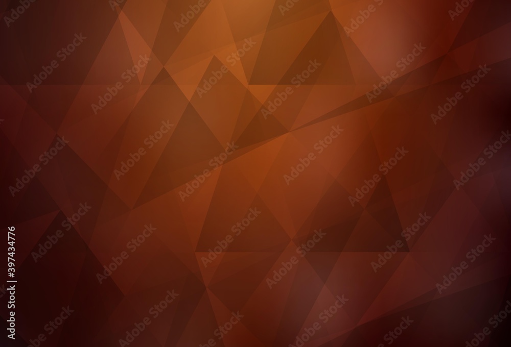 Light Red vector low poly layout. Light Red vector low poly layout.
