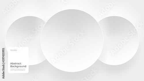 Abstract background illustration in neomorphism style. Minimal wallpaper, backdrop. Eps10 vector.