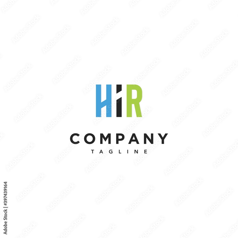 Simple and professional HHR letter initials logo 2