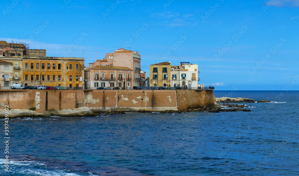 City scape in Syracuse, Sicily, Italy
