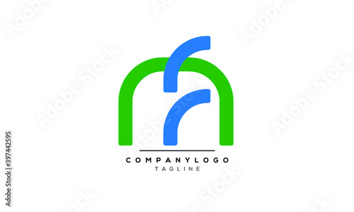 Alphabet letters Initials Monogram logo MF,FM,F and M