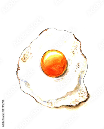 Fried eggs are a healthy Breakfast.