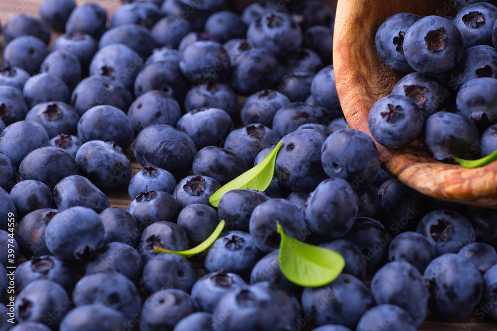 Fototapeta premium Fresh blueberry background. Blueberry Texture