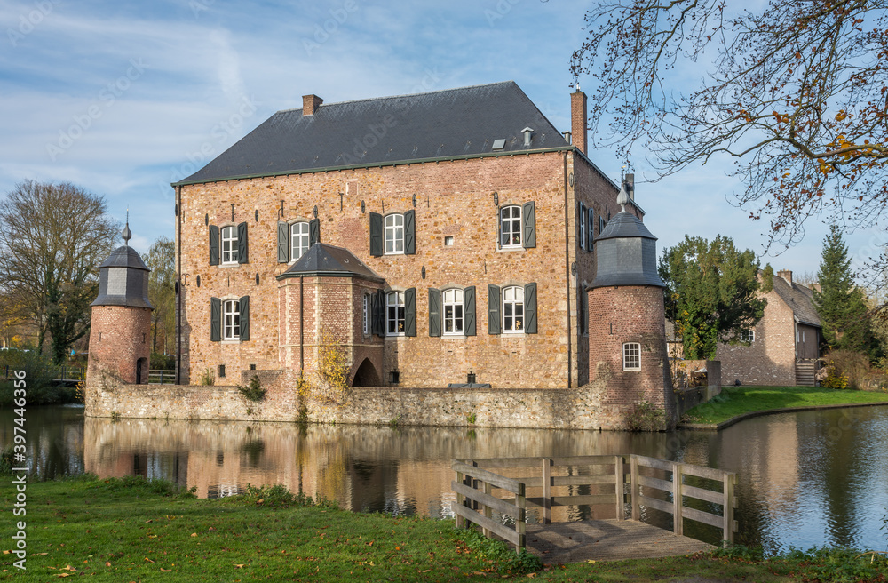 Castle Erenstein from the 14th century in Kerkrade, Province of Limburg, The Netherlands