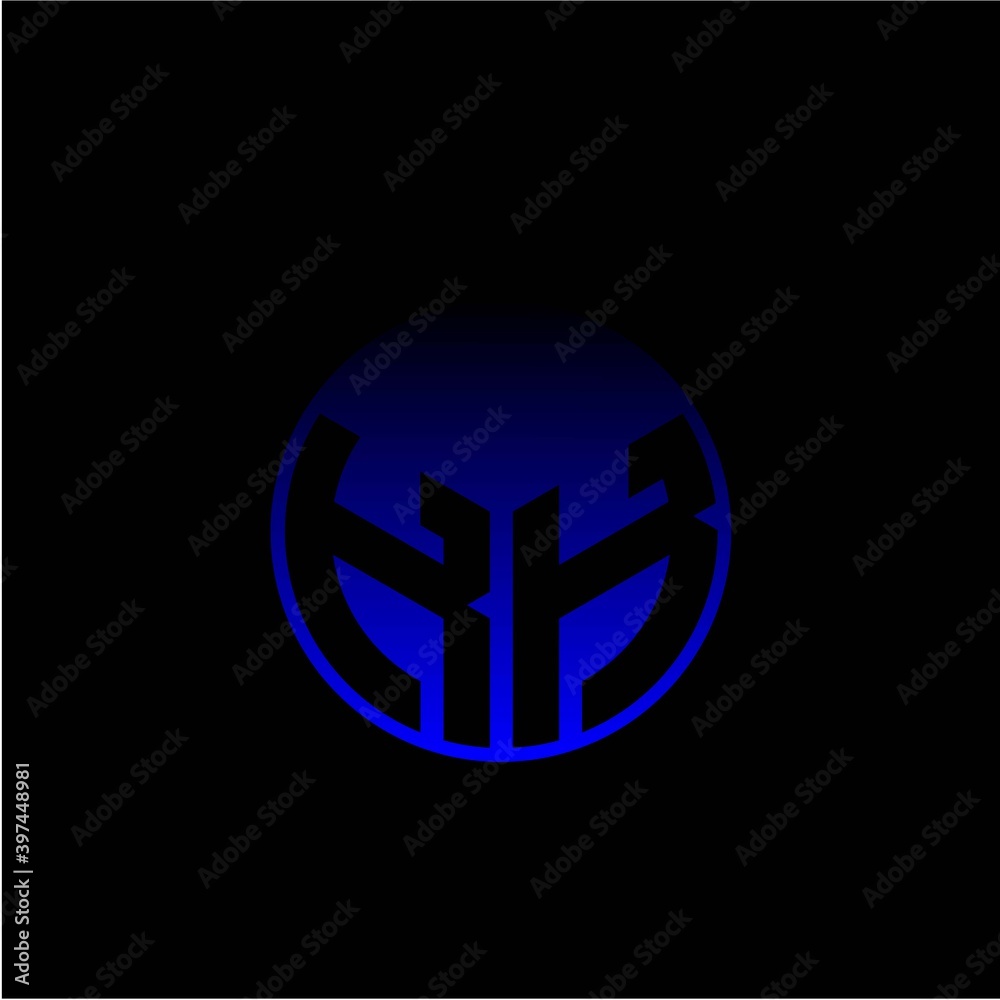 Initial letter K K Modern circle with elegant colored background frame Initial letter K K Modern circle with elegant colored background frame
