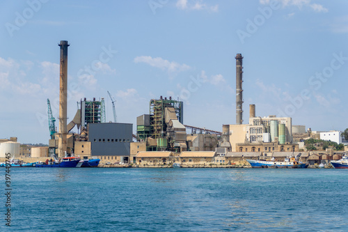 The dockyard at Paola, Malta.