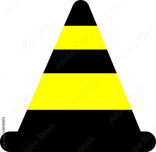 road safety boundary stop traffic danger barrier icon design