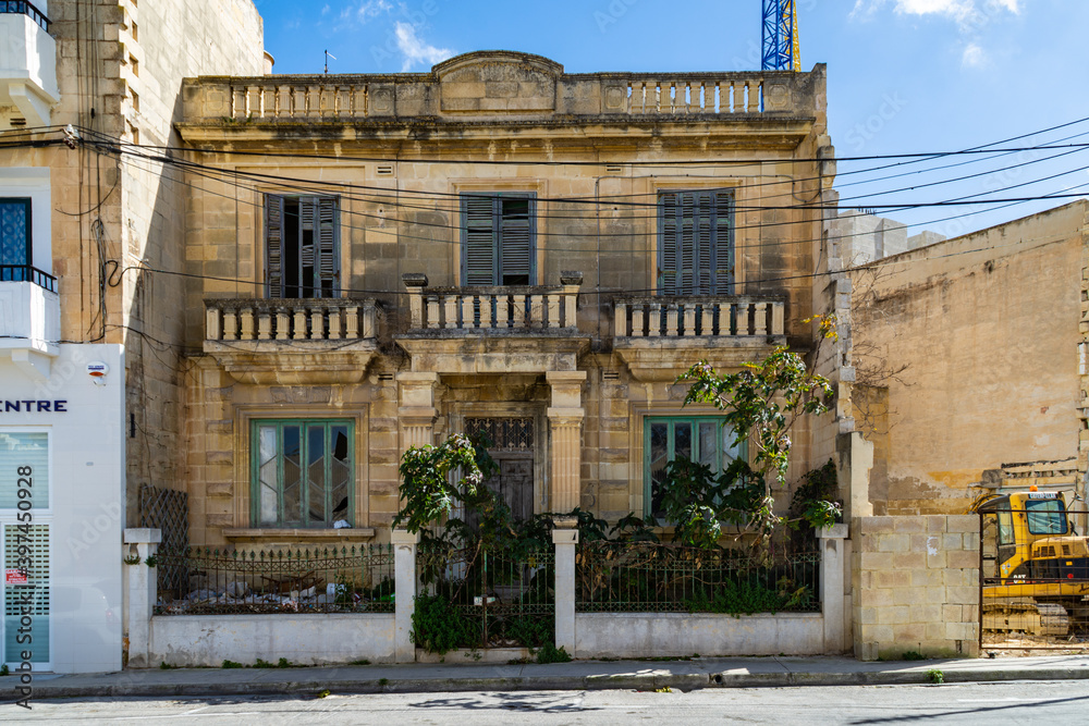 Derlict building in Triq l-Imsida, Msida, Malta