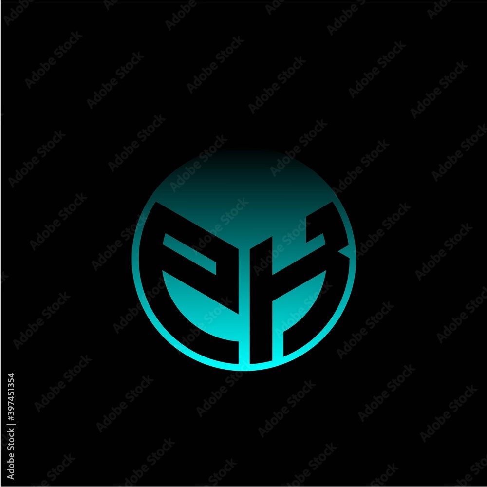Initial letter P K Modern circle with elegant colored background frame Initial letter P K Modern circle with elegant colored background frame