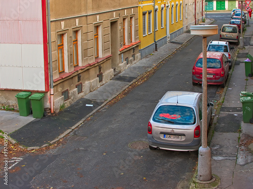 Chomutov, Czech republic - November 03, 2020: Lidicka street in morning photo