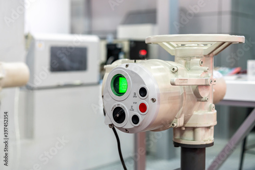 Foto electric actuator remote valve multi turn motor drive for control pressure or fl