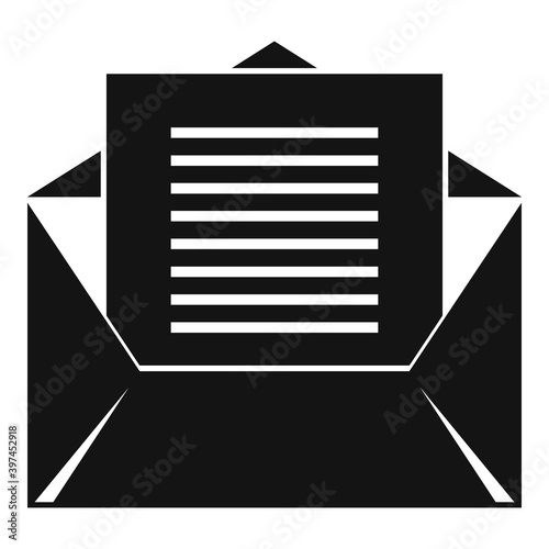 Linguist envelope icon. Simple illustration of linguist envelope vector icon for web design isolated on white background