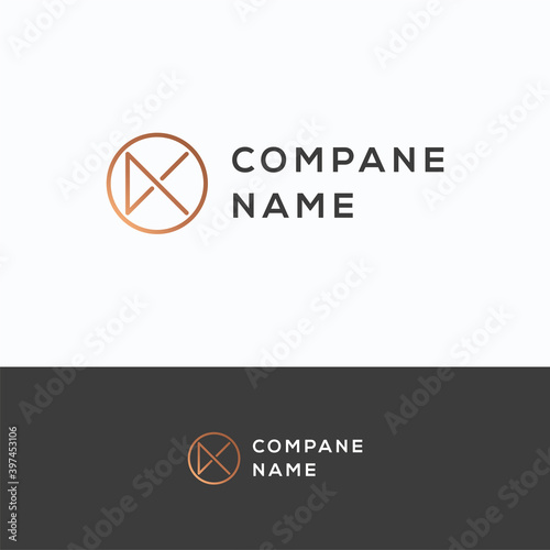K Company name logo
