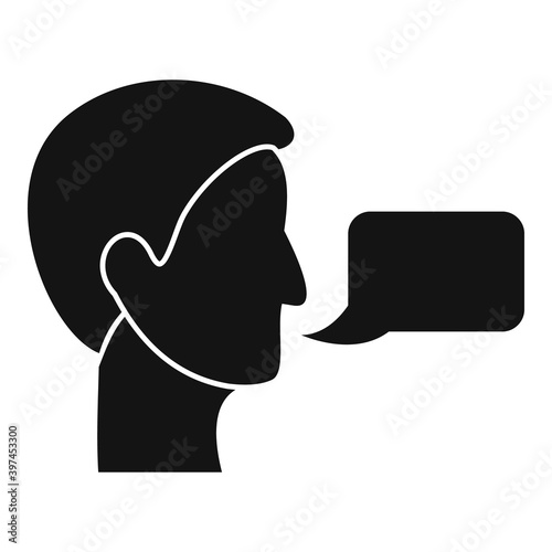 Linguist translator icon. Simple illustration of linguist translator vector icon for web design isolated on white background
