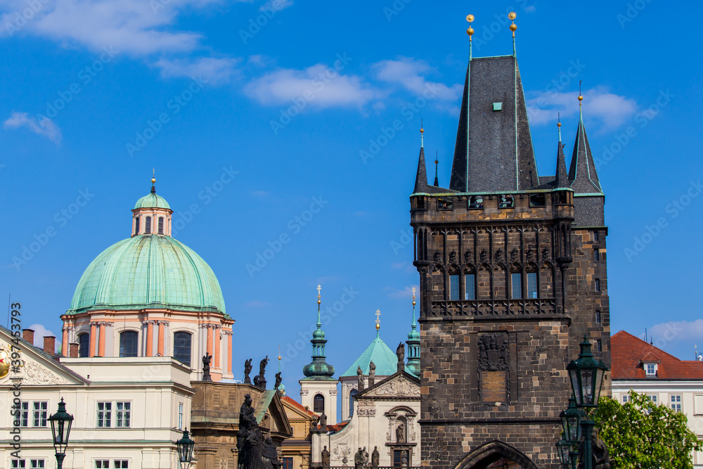 Fototapeta premium View of the city of Prague