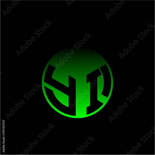 Free Download Initial letter Y I Modern circle with elegant colored background frame - GFXLoad